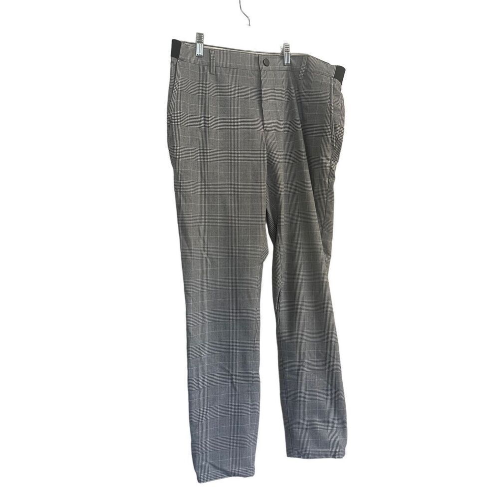 Zara Women's Gray With Belt Loop Side Pockets Plaid Wool Pants Size Large